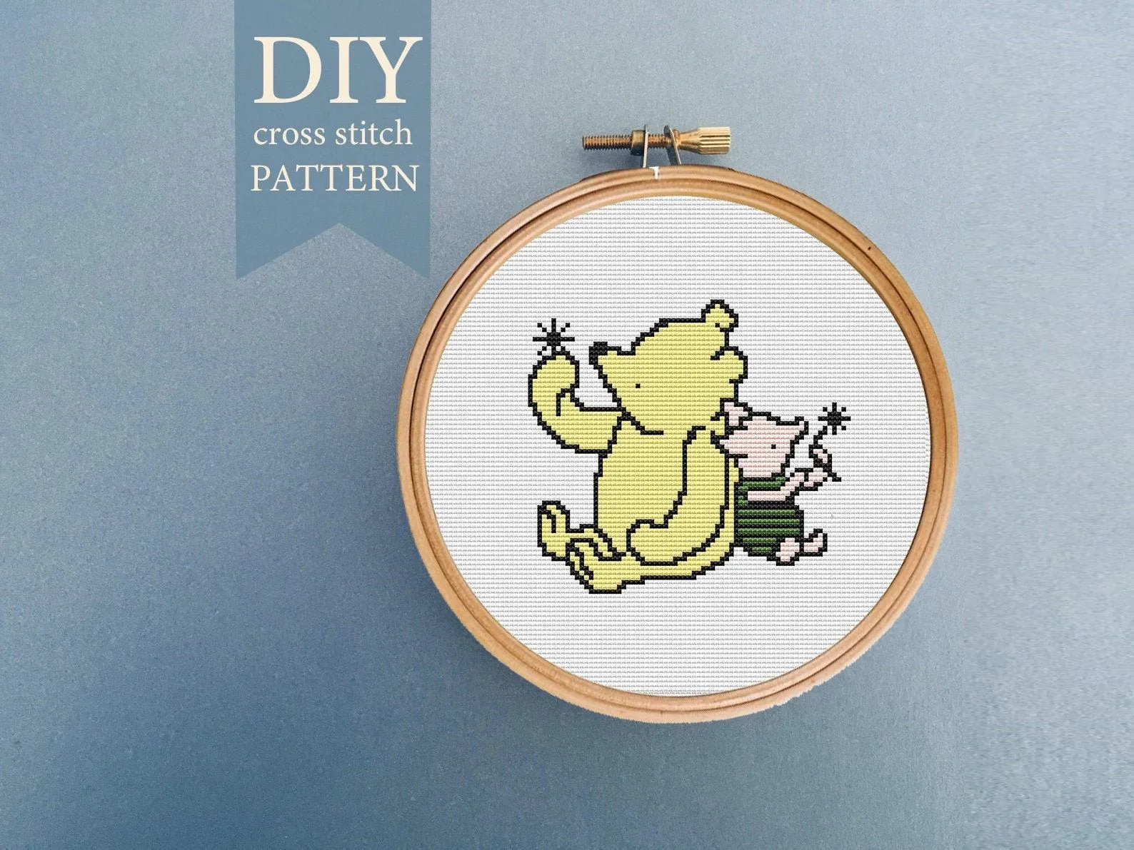 Patrón punto de cruz inspirado en Winnie the Pooh Patrón - Etsy México Patrón punto de cruz inspirado en Winnie the Pooh Patrón - Etsy México