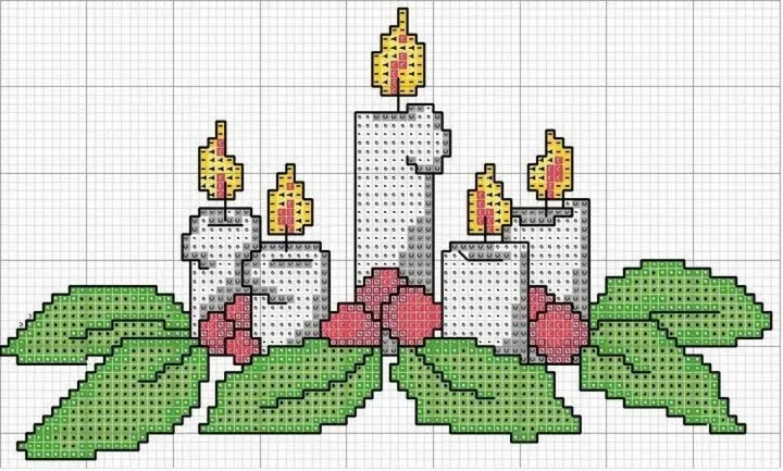 Punto de cruz de Navidad - Imagui