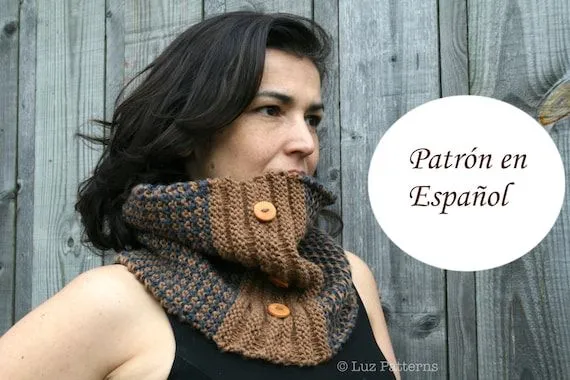 Patron de punto patron de bufanda cuello para mujer by LuzPatterns Patron de punto patron de bufanda cuello para mujer by LuzPatterns