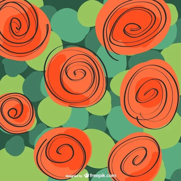 Patrón de rosas abstractas | Descargar Vectores gratis Patrón de rosas abstractas | Descargar Vectores gratis