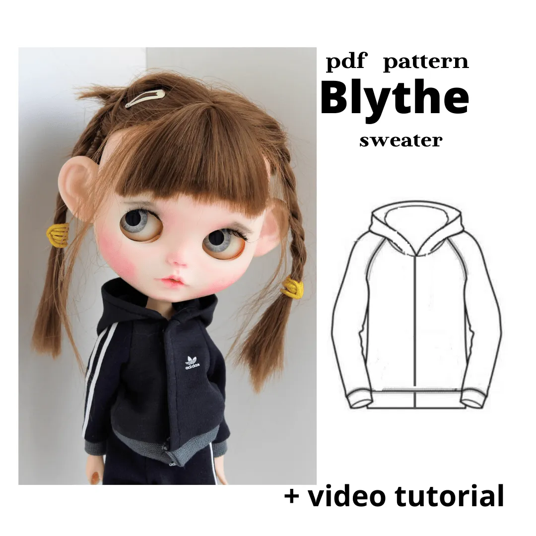 Patrón de sudadera con capucha Blythe + video tutorial. Patrón en PDF. Patrón de sudadera con capucha Blythe + video tutorial. Patrón en PDF.