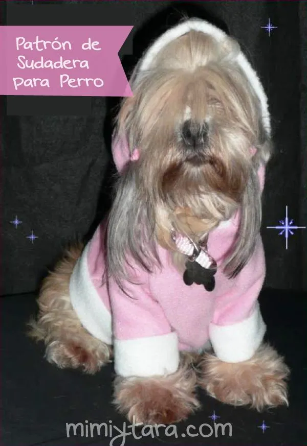 Patrón de suéter con capucha para perro | Mimi y Tara Patrón de suéter con capucha para perro | Mimi y Tara
