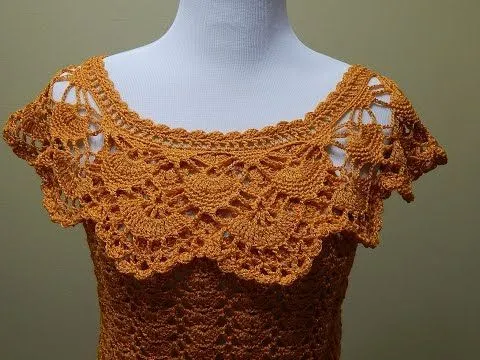 Patrón Para Tejer Blusa sin Hombros a crochet