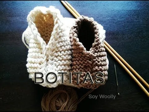 Patrón para tejer botitas, patucos, zapatitos, escarpines fácil y ... Patrón para tejer botitas, patucos, zapatitos, escarpines fácil y ...