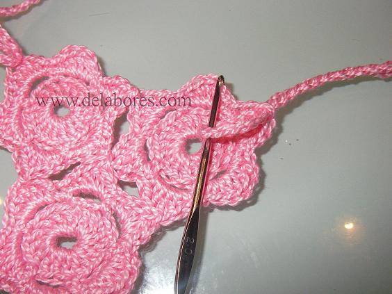 Patrón para tejer un collar a crochet :: Collar tejido de ... Patrón para tejer un collar a crochet :: Collar tejido de ...