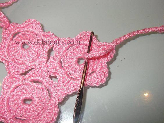 Patrón para tejer un collar a crochet :: Collar tejido de ...