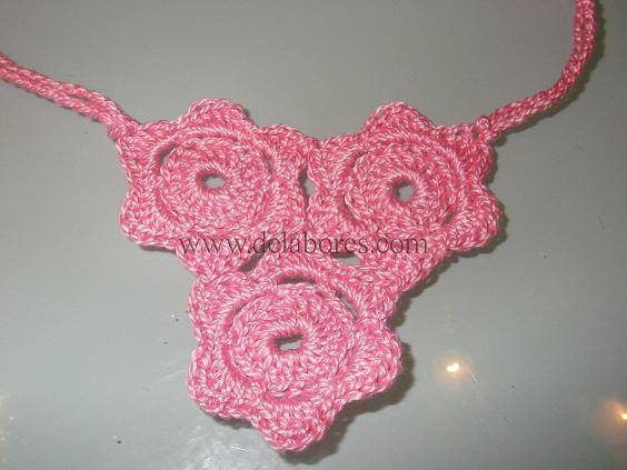 Patrón para tejer un collar a crochet :: Collar tejido de ... Patrón para tejer un collar a crochet :: Collar tejido de ...