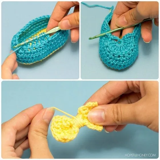 Patron para tejer zapatitos de bebe a crochet (3) | zapatos bebes ... Patron para tejer zapatitos de bebe a crochet (3) | zapatos bebes ...