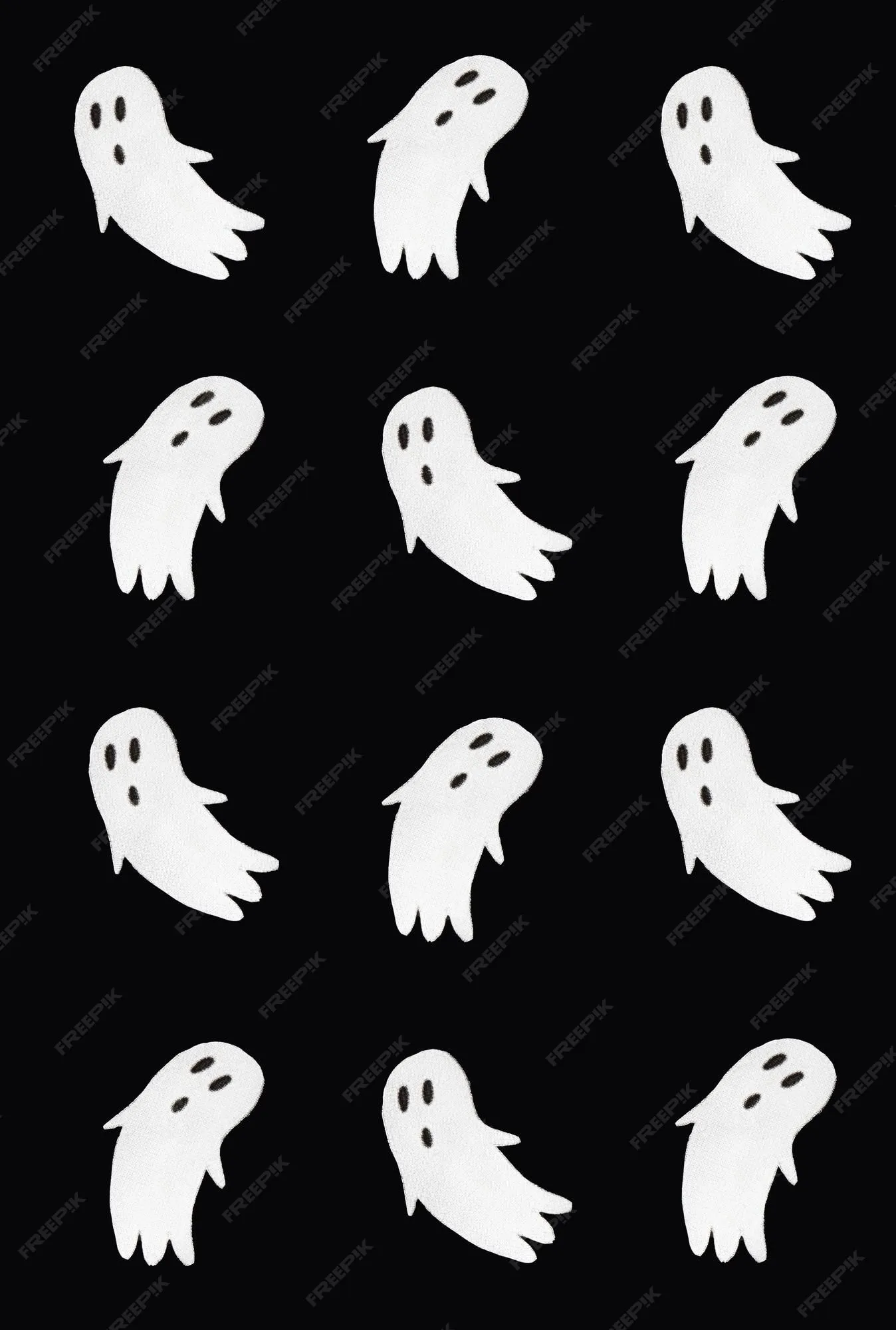 Patrón de terror hecho de fantasmas sobre fondo negro idea espeluznante concepto de halloween o santa muerte | Foto Premium Patrón de terror hecho de fantasmas sobre fondo negro idea espeluznante concepto de halloween o santa muerte | Foto Premium