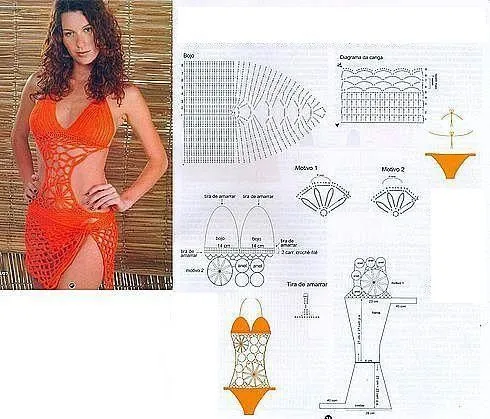 Patrones vestidos de baño en crochet - Imagui