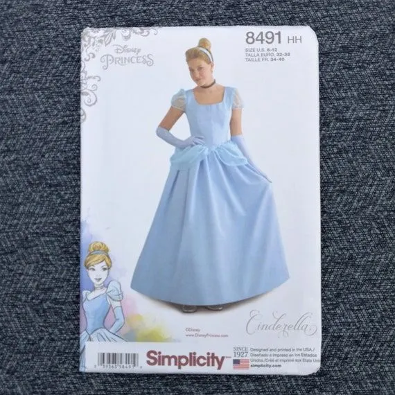 Patrón de vestido de disfraz de princesa Cenicienta simplicidad 8491 tallas de señoritas 6 a 12 vestido de princesa patrón OOP RARO SIN CORTAR CP2918 - Etsy México Patrón de vestido de disfraz de princesa Cenicienta simplicidad 8491 tallas de señoritas 6 a 12 vestido de princesa patrón OOP RARO SIN CORTAR CP2918 - Etsy México