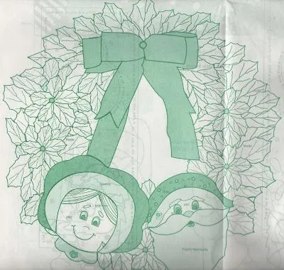 moldes de navidad como hacer una corona navideña | adornos fieltro