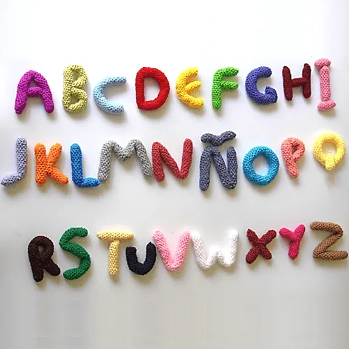 Patrones Amigurumi: Letras amigurumi