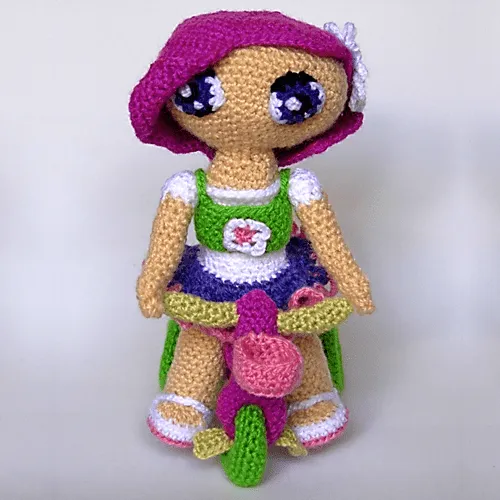 Patrones Amigurumi: Muñeca Flora