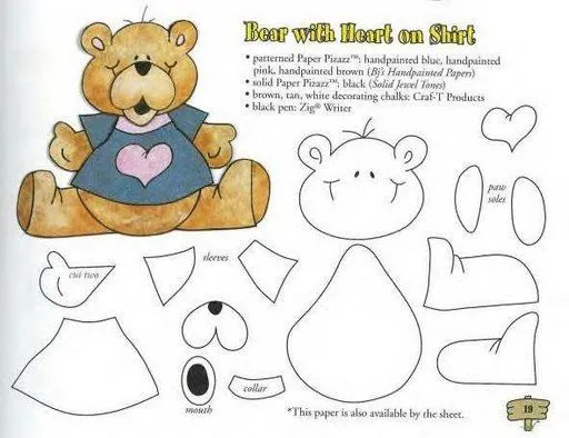 Patrones para hacer animalitos de fomi - Imagui