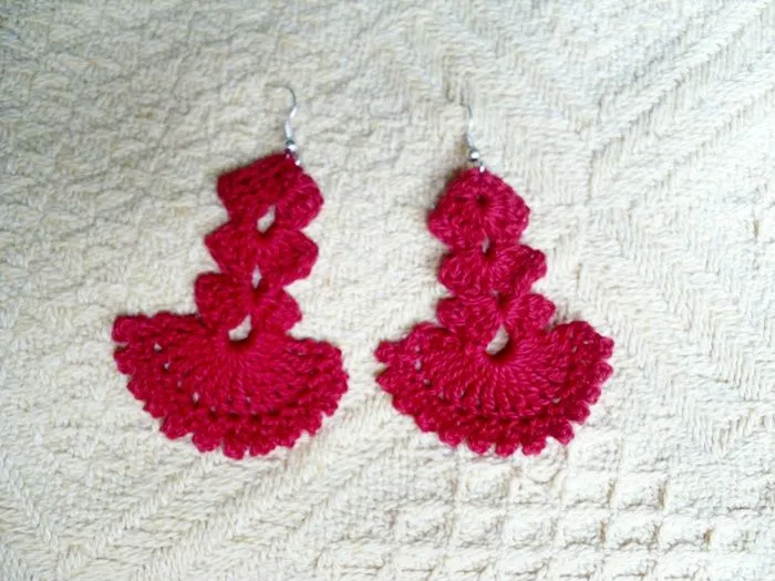 Patrones de aretes a crochet - Imagui