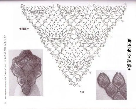 Chales a crochet con patrones - Imagui