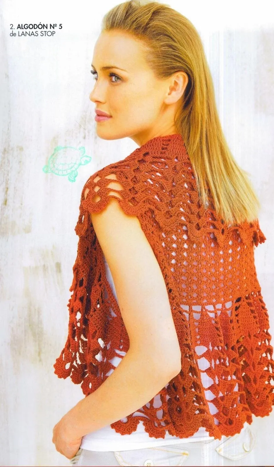 patrones asgaya: CHALECO CALADO A CROCHET