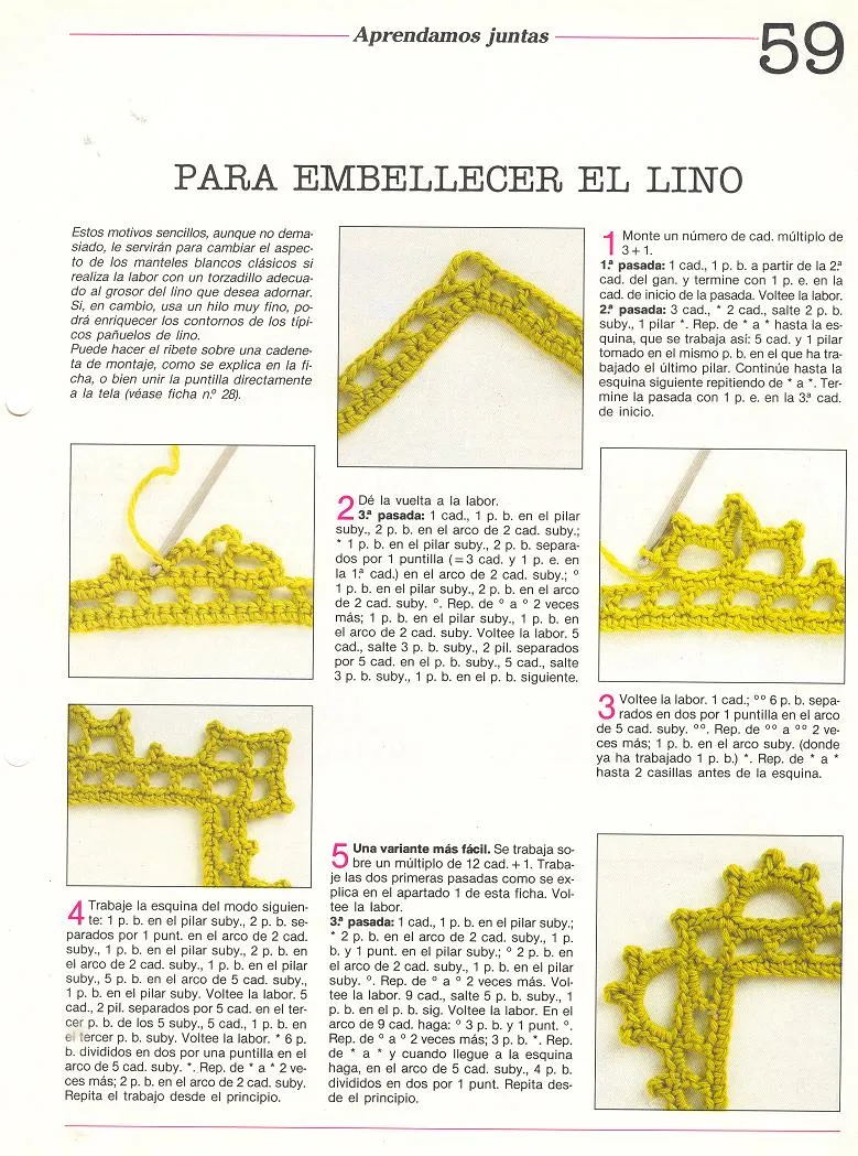patrones asgaya: PUNTILLAS A CROCHET
