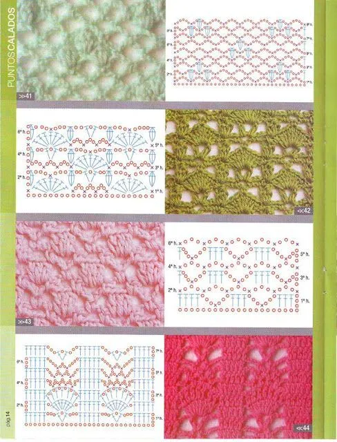 patrones asgaya: PUNTOS CALADOS CROCHET | Puntadas de Gancho ...