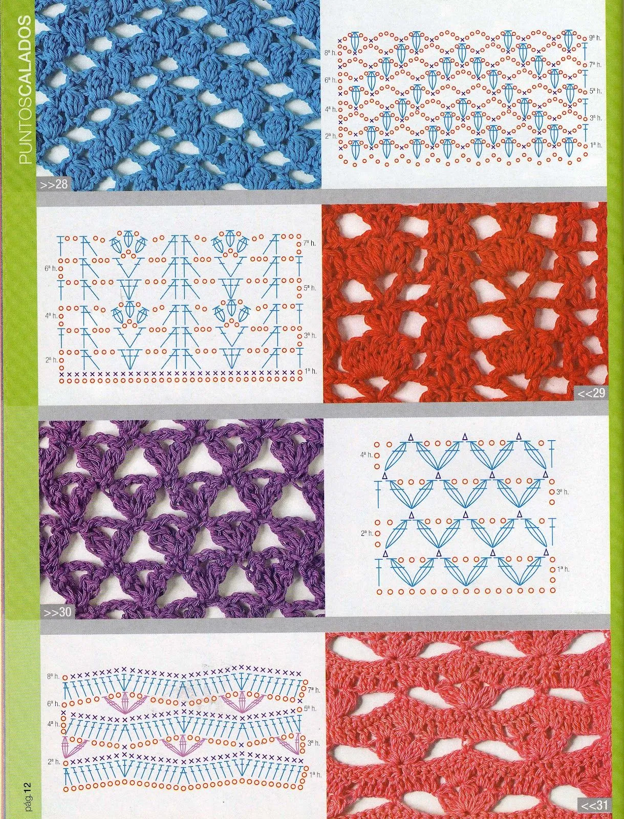 patrones asgaya: PUNTOS CALADOS CROCHET