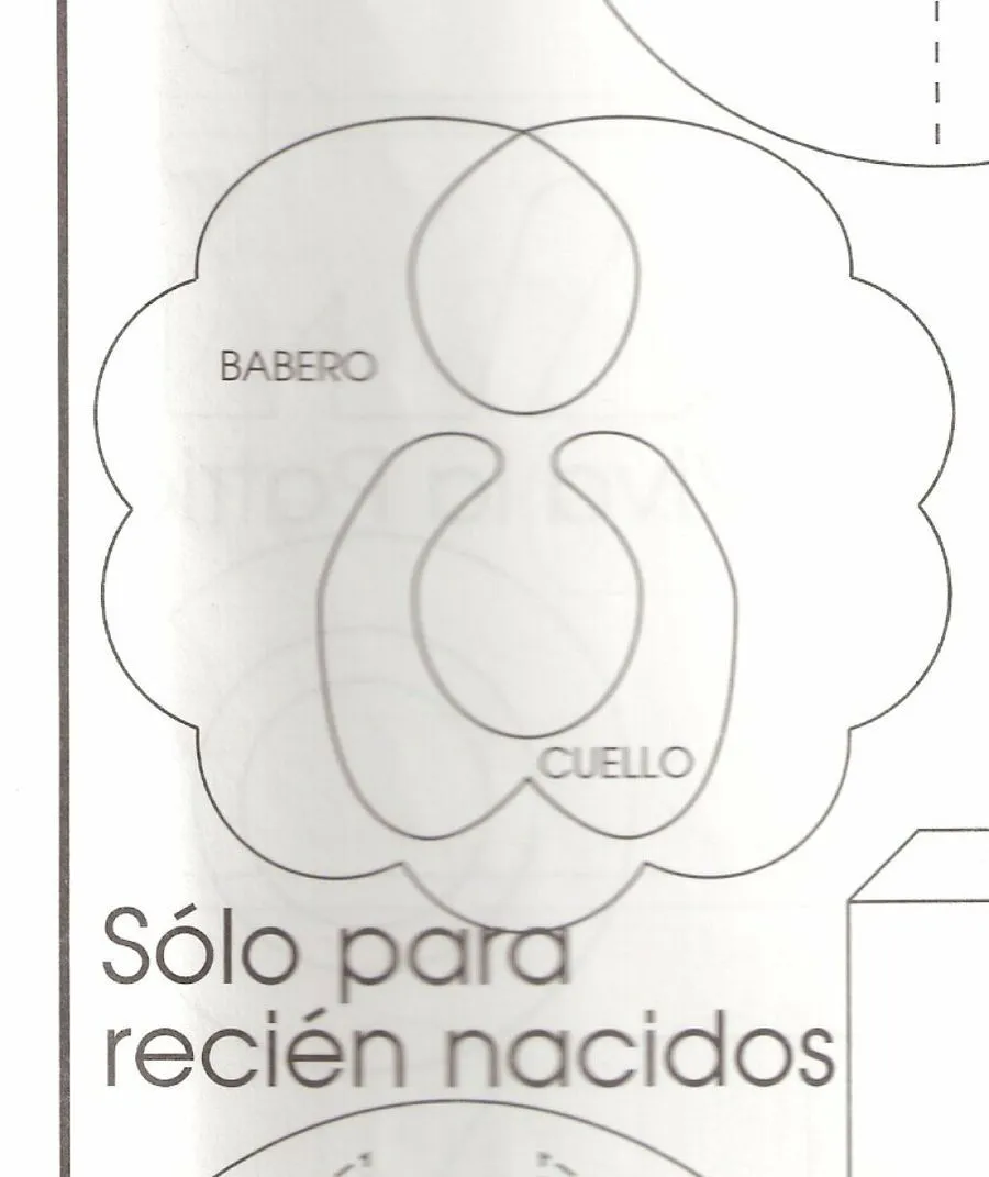 diferentes patrones de baberos | Manualidades diferentes patrones de baberos | Manualidades