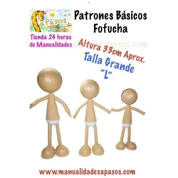 Patrones Básicos Cuerpo Fofucha Grande L | gofuchas | Pinterest ...
