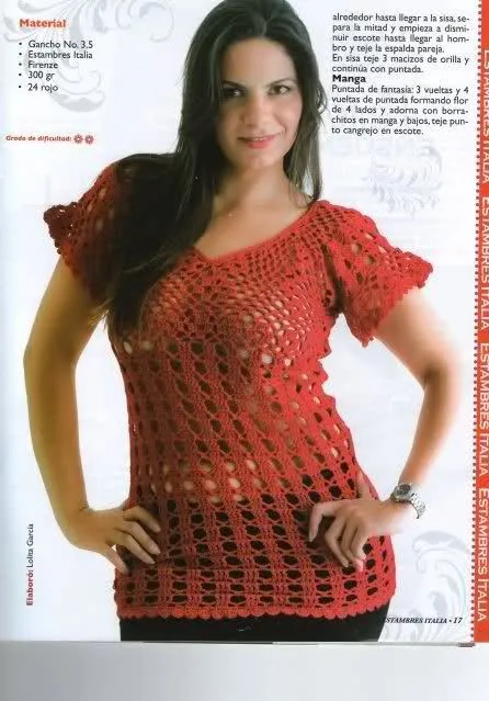 Patrones de blusa tejida a ganchillo | Manualidades #manualidades ... Patrones de blusa tejida a ganchillo | Manualidades #manualidades ...