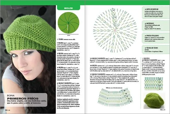 Patrones de boinas a crochet | diarioartesanal Patrones de boinas a crochet | diarioartesanal