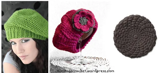 Patrones de boinas a crochet | diarioartesanal Patrones de boinas a crochet | diarioartesanal