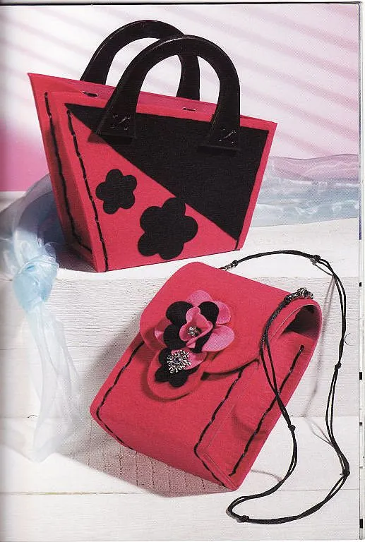 Como hacer bolsas de fieltro para dulces - Imagui