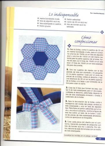 Imagen patrón modelo bolso patchwork - grupos. Imagen patrón modelo bolso patchwork - grupos.