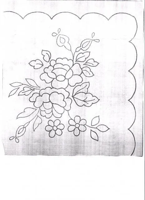 Plantillas deflores para bordar a mano - Imagui Plantillas deflores para bordar a mano - Imagui