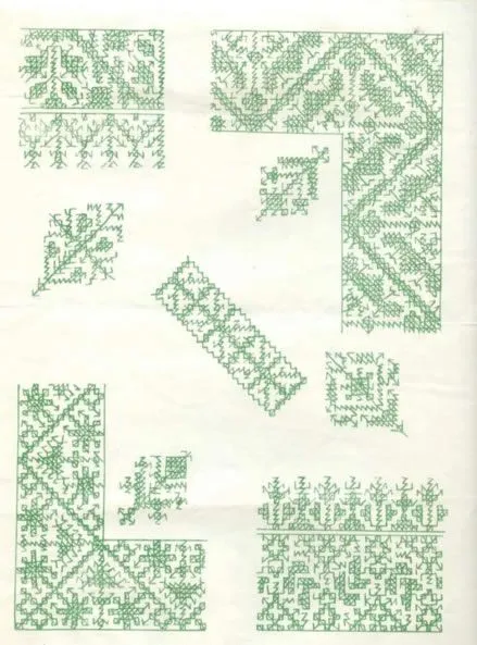 Patrones para bordar en punto marroquí | Broderies marocaines ... Patrones para bordar en punto marroquí | Broderies marocaines ...