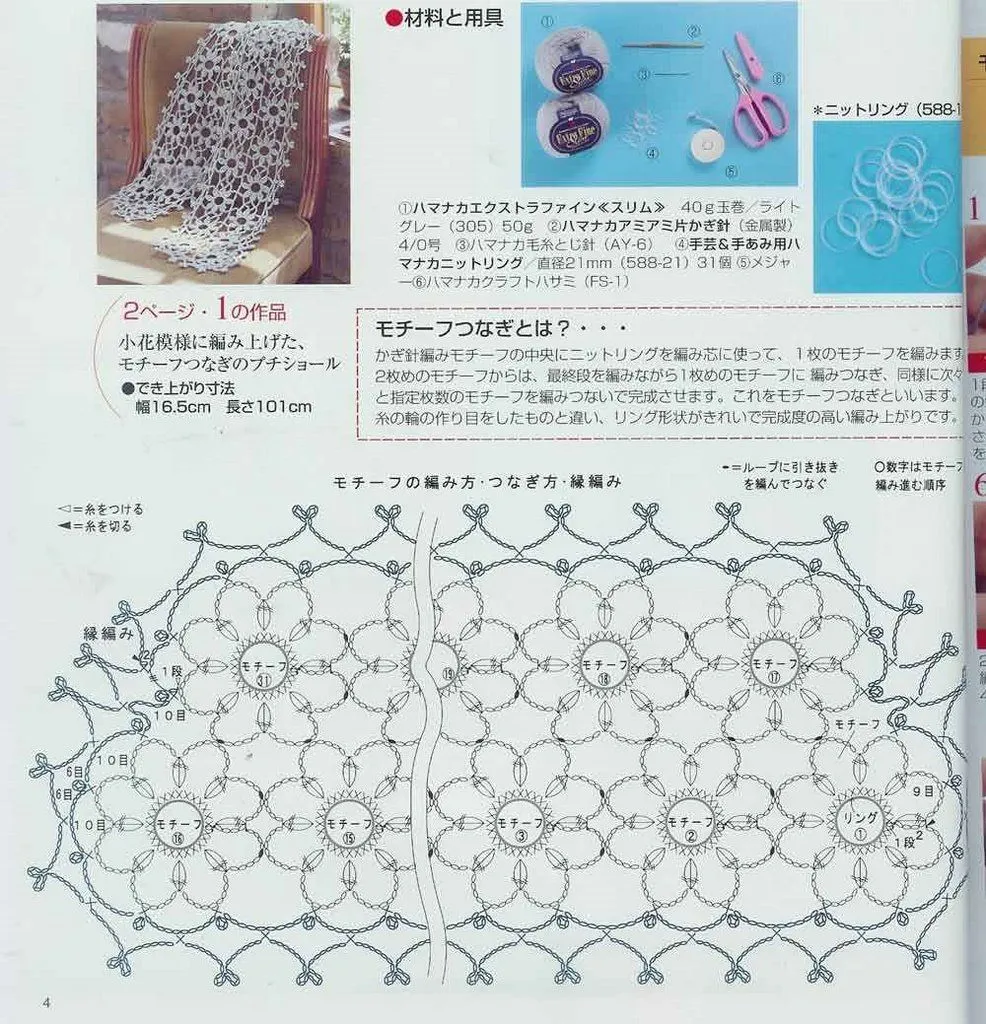 Ganchillo bufandas patrones - Imagui