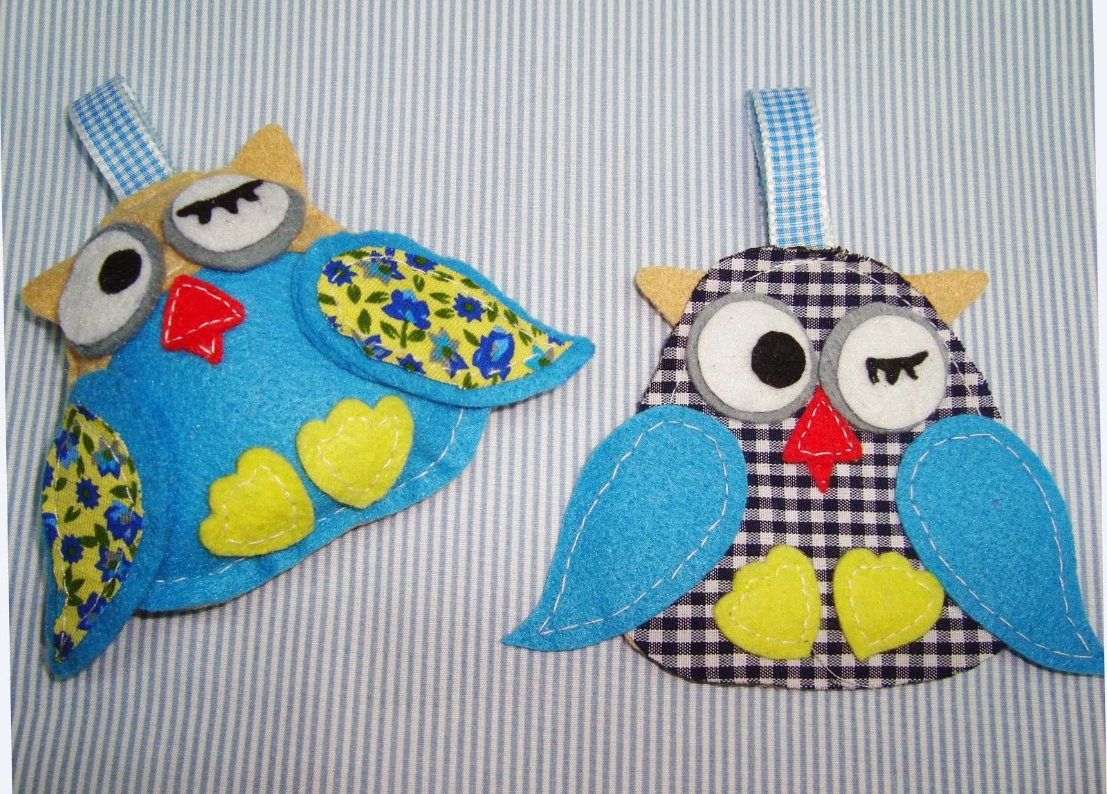 Eneyen Craft Room: Buhos de tela y fieltro