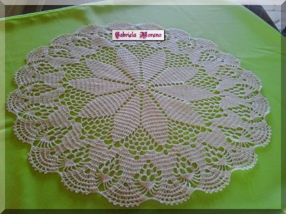 Patrones de carpetas redondas al crochet - Imagui Patrones de carpetas redondas al crochet - Imagui