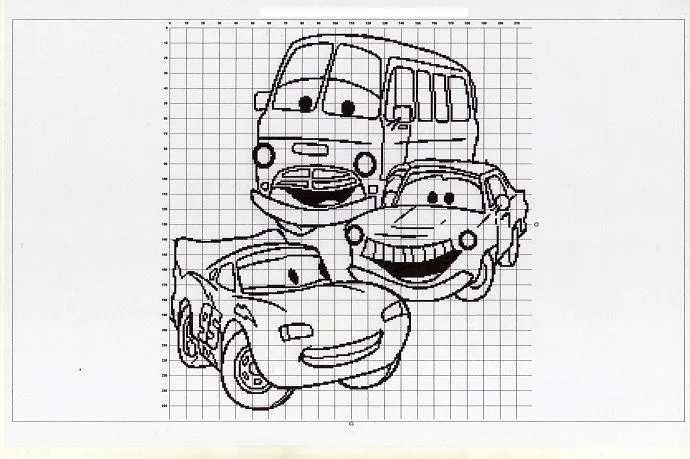 Cars en punto cruz gratis - Imagui
