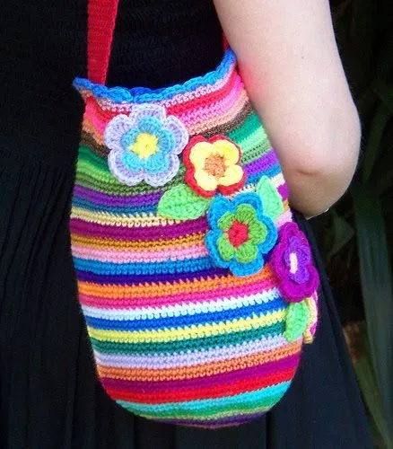 Carteras tejidas en crochet con patrones - Imagui