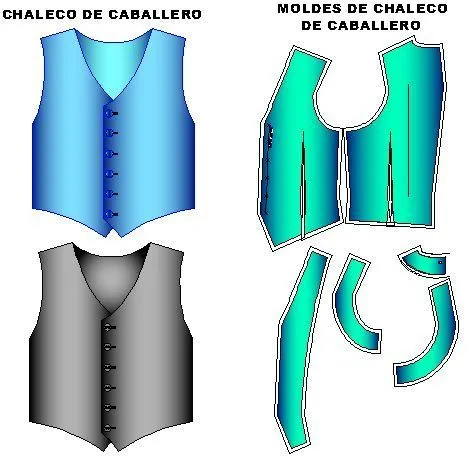 Patrones de chalecos clasicos de caballero en todas las tallas ... Patrones de chalecos clasicos de caballero en todas las tallas ...