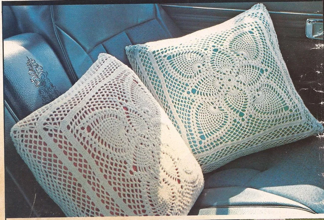 Patrones de cojines tejidos a crochet - Imagui