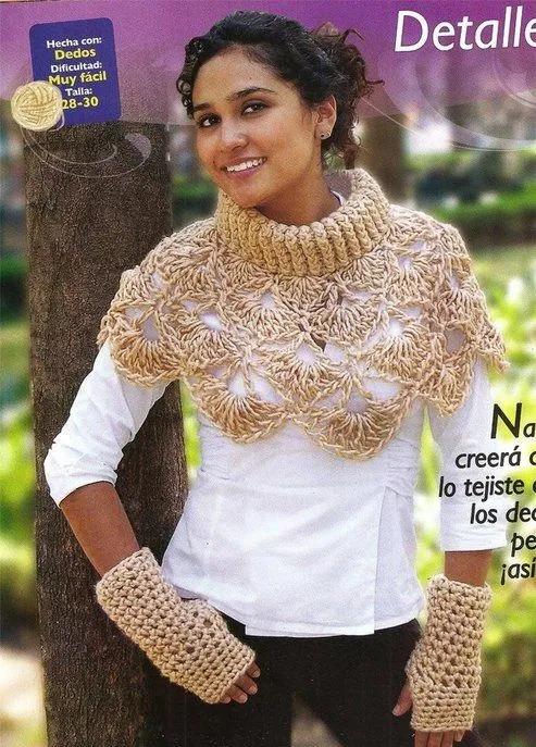 Patrones Crochet: Bufanda-Cuello Alto con Diferentes Tamaños de ...