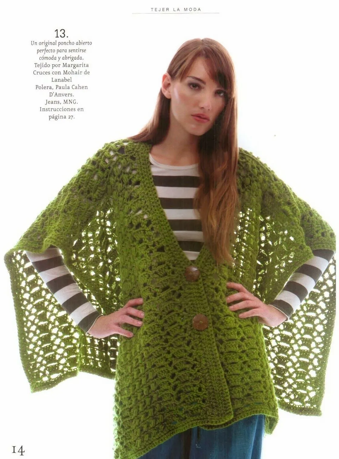Chaqueta Capa Poncho Patron - Patrones Crochet