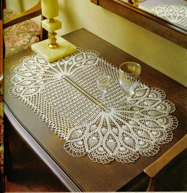 5 Patrones crochet de Centro de Mesa Ovalado | Crochet y Dos agujas 5 Patrones crochet de Centro de Mesa Ovalado | Crochet y Dos agujas
