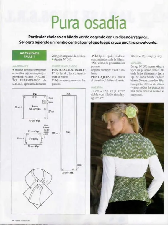 Patrones Crochet: Chaleco Tejido Irregular en Degrade | Boleros ... Patrones Crochet: Chaleco Tejido Irregular en Degrade | Boleros ...