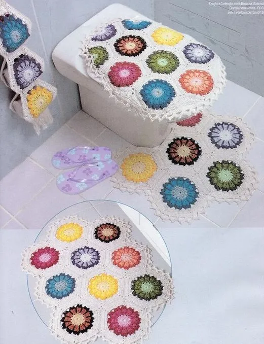 Patrones para Crochet: Conjunto de Baño Patron | Tejido hogar ... Patrones para Crochet: Conjunto de Baño Patron | Tejido hogar ...