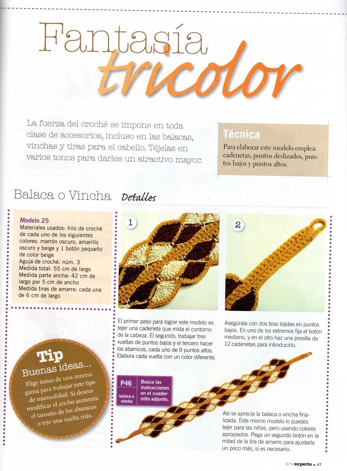 Patrones Crochet: Diadema Balaca o Vincha Tutorial Patrones Crochet: Diadema Balaca o Vincha Tutorial