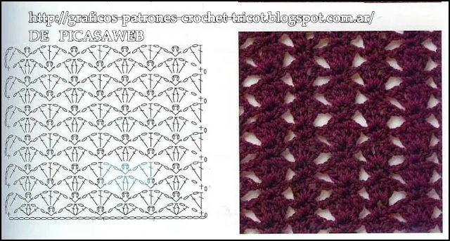 PATRONES - CROCHET - GANCHILLO - GRAFICOS: MAS PUNTOS TEJIDOS A ... PATRONES - CROCHET - GANCHILLO - GRAFICOS: MAS PUNTOS TEJIDOS A ...