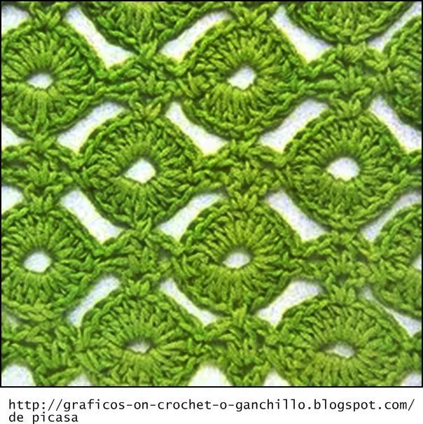 PATRONES - CROCHET - GANCHILLO - GRAFICOS: MAS PUNTOS TEJIDOS A ...