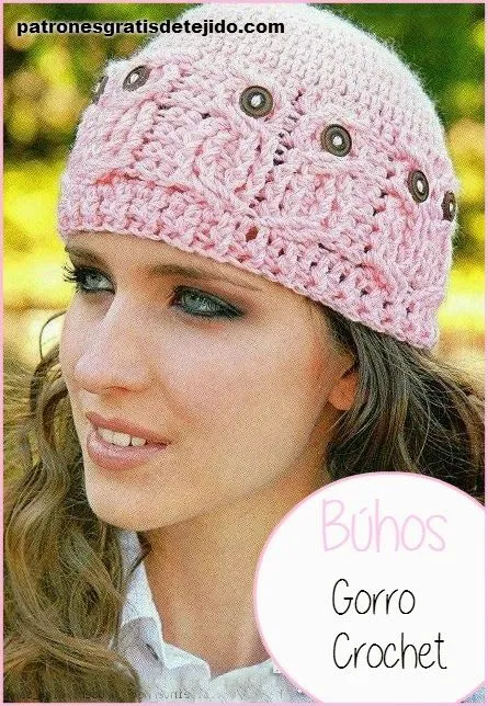 Patrones crochet de gorro de búhos - paso a paso | Crochet y Dos ...